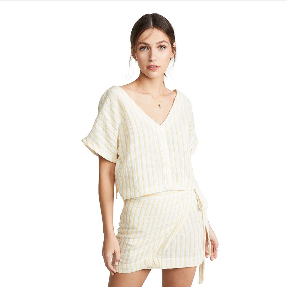 Plush Linen Cropped Matching Set
